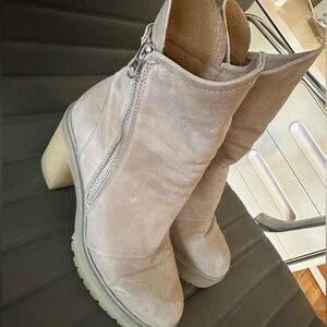 Free People Women’s Jack Zip Ankle Boots in Nickel